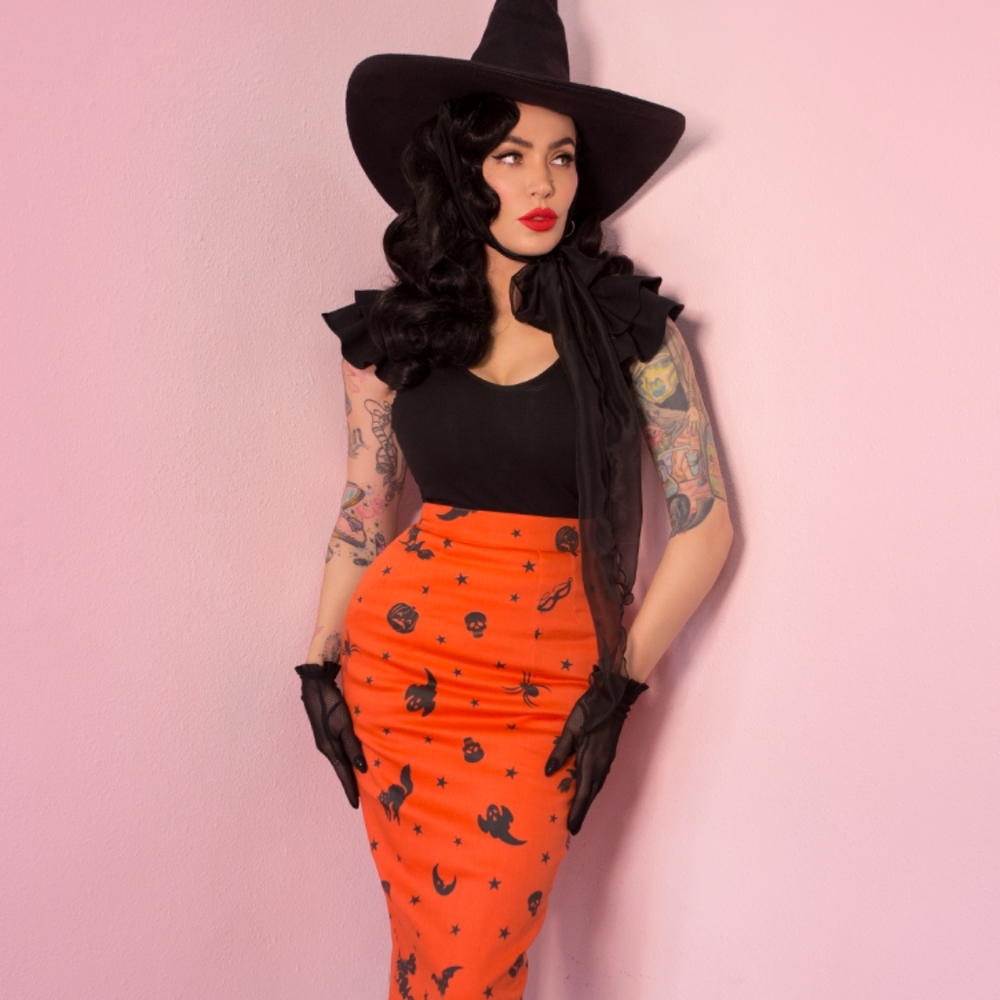 Micheline Pitt Halloween vixen pencil skirt Xs